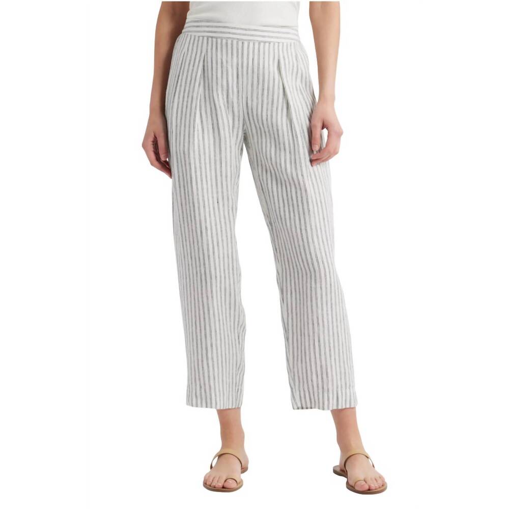 NEW NATION LTD grayson stripe linen pants in linen stripe